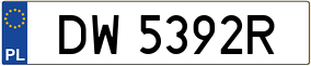 Truck License Plate